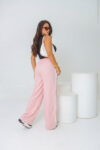 Calça Pantalona Track Pants Tecido Sensorial